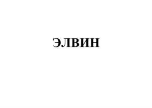 ЭЛВИН