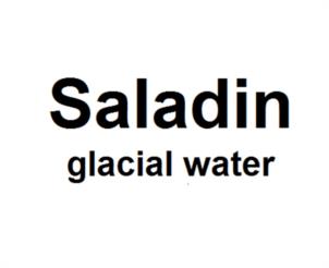 Saladin glacial water