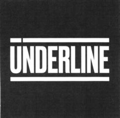 UNDERLINE