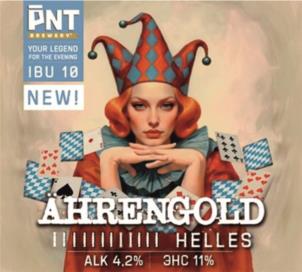 DNT BREWERY YOUR LEGEND FOR THE EVENING IBU 10 NEW! AHRENGOLD HELLES ALK 4.2% 3HC 11%