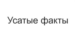 Усатые факты