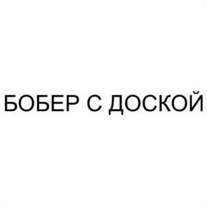 БОБЕР С ДОСКОЙ
