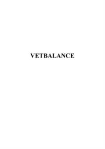 VETBALANCE