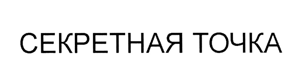 СЕКРЕТНАЯ ТОЧКА