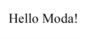 Hello Moda!