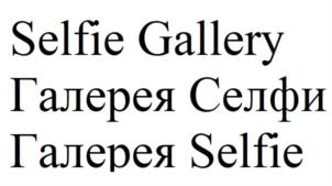 Selfie Gallery Галерея Селфи Галерея Selfie