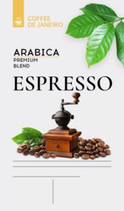 COFFEE DE JANEIRO ARABICA PREMIUM BLEND ESPRESSO
