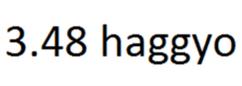 3.48 haggyo