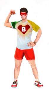 B