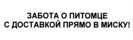 ЗАБОТА О ПИТОМЦЕ С ДОСТАВКОЙ ПРЯМО В МИСКУ!